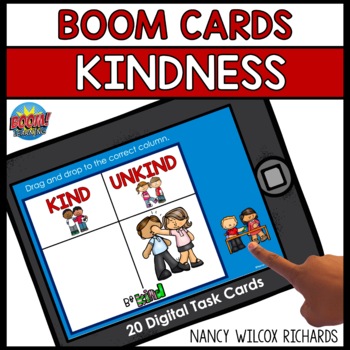 Preview of Boom Cards Kindness Activities for Social Emotional Learning | Distance Learning