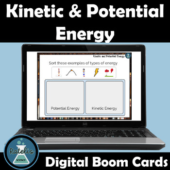 Preview of Kinetic and Potential Energy NGSS Physical Science Review Boom Cards