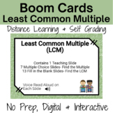 Boom Cards LCM - Least Common Multiple Distance Learning V