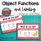 Digital Task Cards | Language Processing Object Functions 