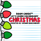 Boom Cards™️ Let's Learn Vocabulary: Christmas