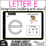 Boom Cards - Letter E (Recognition, discrimination, letter