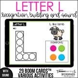 Boom Cards - Letter L (Recognition, discrimination, letter