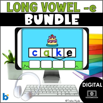 Preview of Long Vowel Silent E | Bundle | Phonics | Boom Cards