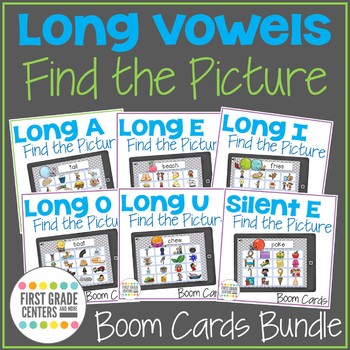 Vowel Team Boom Cards Find the Pictures Bundle by First Grade Centers ...