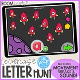 Boom Cards™ ● Lowercase Letter Hunt ● A-Z Alphabet Activity