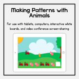 Boom Cards: Making Patterns with Animals