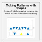 Boom Cards: Making Patterns with Shapes