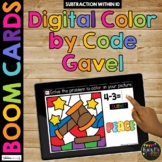 Boom Cards™ Martin Luther King Day Color by Code Math Digi