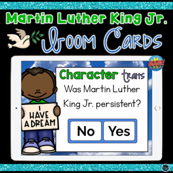 Preview of Boom Cards Martin Luther King Jr. Character Traits