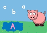 Boom Cards: Matching Uppercase and Lowercase - Pig