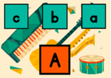 Boom Cards: Matching Uppercase and Lowercase - Music