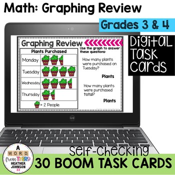 Preview of Boom Cards Math Graphing Review