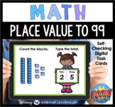 Boom Cards Math Place Value to 99 Base Ten Blocks 1 Distan