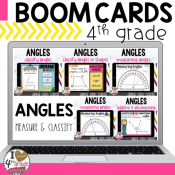 Preview of Boom Cards Measuring Angles Bundle