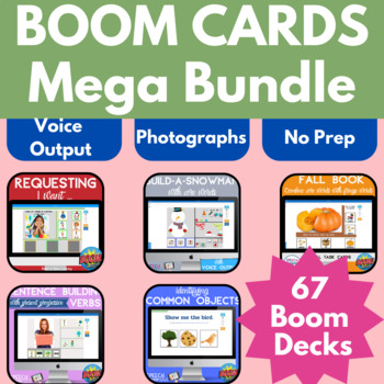 Preview of Boom Cards Mega Bundle for Speech & Language Therapy