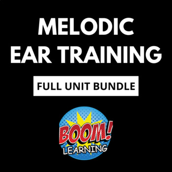 Preview of Boom Cards - Melodic Ear Training, FULL UNIT BUNDLE