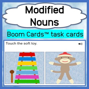 boom cards modified nouns by head in the clouds tpt