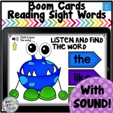 Boom Cards Monster Sight Words Literacy Center