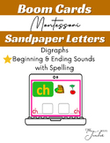 Boom Cards Montessori Sandpaper Consonant Digraphs Beginni