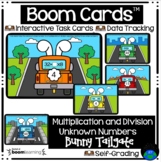 Boom Cards™ Multiplication and Division Unknown Numbers Bu