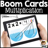 Boom Cards™ Multiplication with Manipulatives
