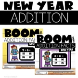 Boom Cards™ New Years Addition Facts Bundle