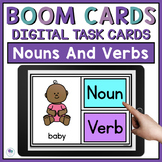 Boom Cards Nouns And Verbs Digital Distance Learning First Grade