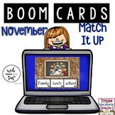 Boom Cards - November Match It Up