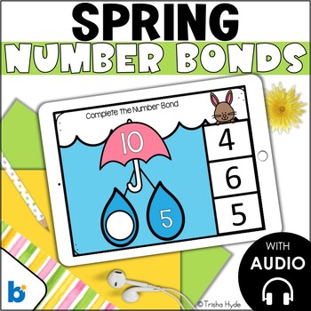 Preview of Number Bonds to 10 | Boom Cards | Spring