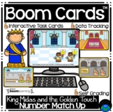 Boom Cards™ Number Match Up King Midas and the Golden Touch