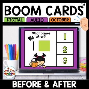 Drag And Drop Numbers Before And After Boom Cards Digital Activities