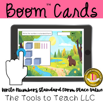 Preview of Boom™ Cards Numbers to 1000 Standard Form Movables Digital Resource