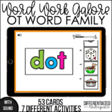 Boom Cards - OT Word Family Word Work Galore