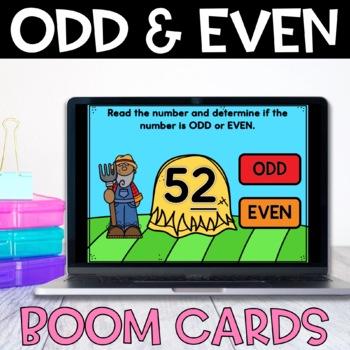 Preview of Boom Cards Odd and Even to 100