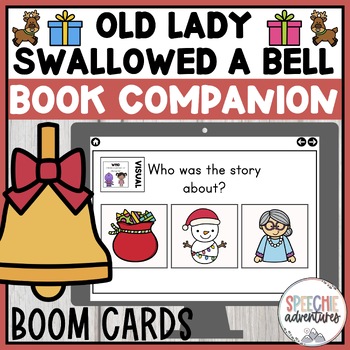 Preview of Old Lady Who Swallowed a Bell Book Companion Boom Cards