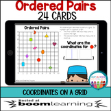 Boom Cards™ | Ordered Pairs and Grid Coordinates