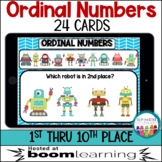 Boom Cards | Ordinal Numbers 1 - 10 |  Distance Learning
