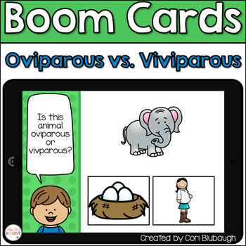 Preview of Boom Cards - Oviparous vs. Viviparous