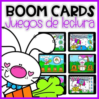 Preview of Boom Cards de lectura en español | Spanish Digital Reading Games