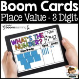 Boom Cards™ Place Value 3 Digit Numbers Base 10 Blocks