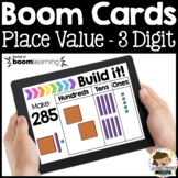 Boom Cards™ Place Value Build It Base 10 Blocks 3 Digit Numbers