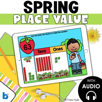 Preview of Place Value to 100 | Base Ten Blocks | Boom Cards