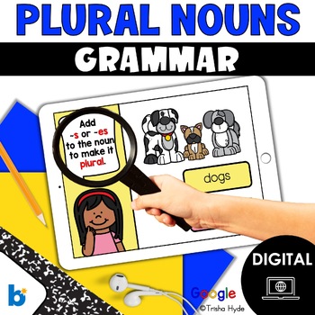 Preview of Plural Nouns with s and es | Grammar | Digital Game | Boom Cards | Google Slides