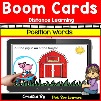 Preview of Position Words Boom Cards | Positional Words  for  PK & K