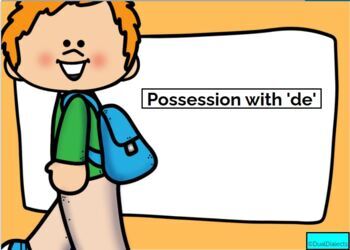 Preview of Boom Cards: Possession with 'de'