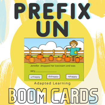 Preview of Boom Cards - Prefix un