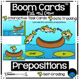 Boom Cards Prepositions Fish and Canoe