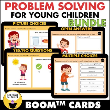 Preview of Boom™ Cards Problem Solving for Young Children Bundle