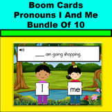 Boom Cards ~ Language Arts Pronouns I and Me Bundle of 10